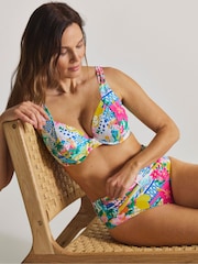 Simply Be Blue Magisculpt Underwired Printed Bikini Top - Image 3 of 4