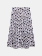 Mint Velvet Blue Geo Print Drop Waist Maxi Skirt - Image 6 of 7