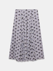 Mint Velvet Blue Geo Print Drop Waist Maxi Skirt - Image 7 of 7