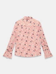 Mint Velvet Red Floral Print Shirt - Image 7 of 7