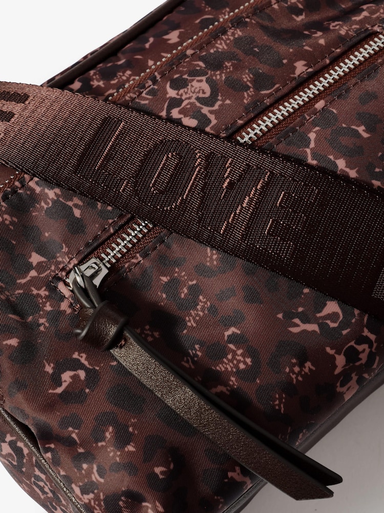 Mint Velvet Brown Edie Leopard Print Cross-Body Bag - Image 6 of 6