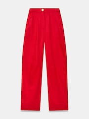 Mint Velvet Red Wide Leg Utility Trousers - Image 6 of 6