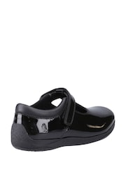Hush Puppies Black Caitlin T-Bar Patent Junior School Shoes - Image 3 of 4