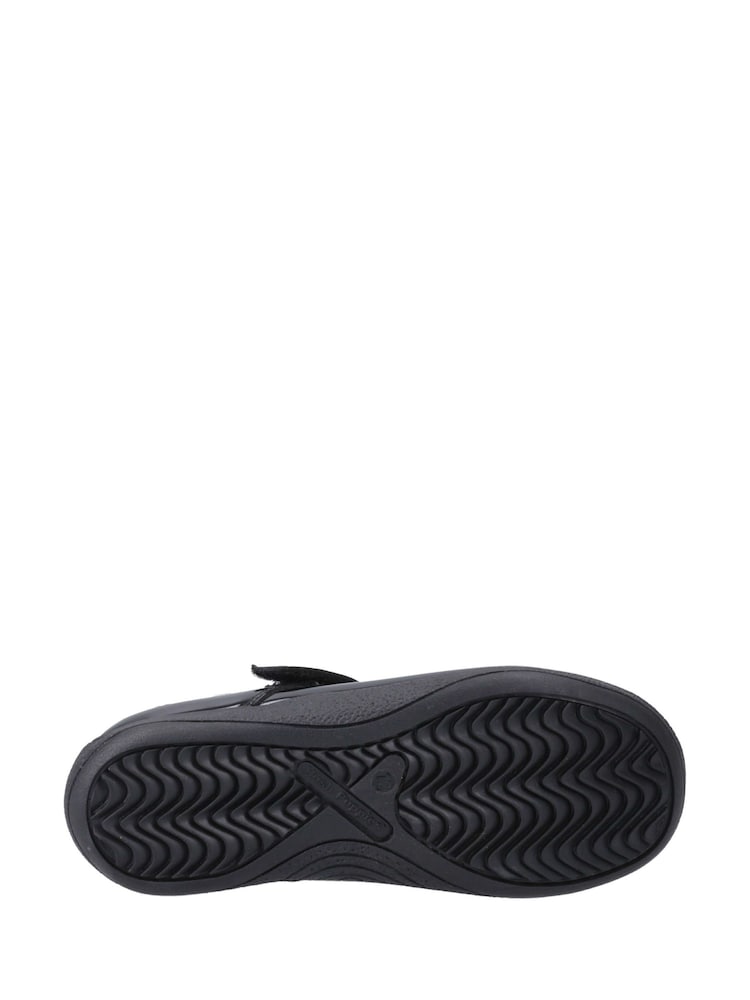 Hush Puppies Black Caitlin T-Bar Patent Junior School Shoes - Image 4 of 4