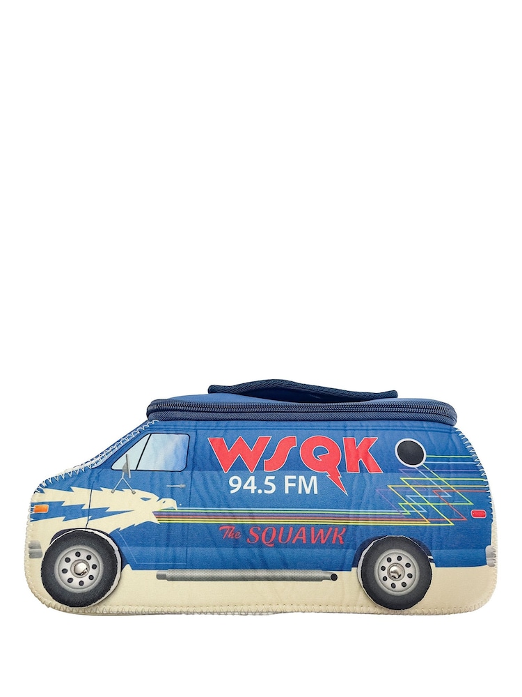 Peers Hardy Blue Stranger Things WSQK Radio Van Toiletry Bag - Image 1 of 5