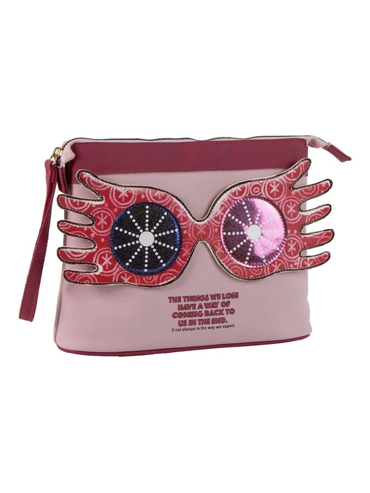 Peers Hardy Pink Harry Potter Luna Love Good Faux Leather Toiletry Bag - Image 1 of 5