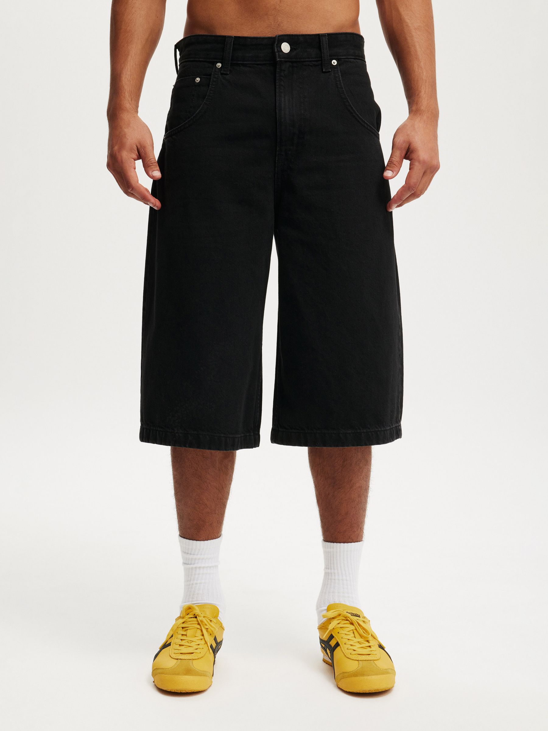 Buy Cotton On Black Y2K Super Baggy Jort Shorts from Next USA