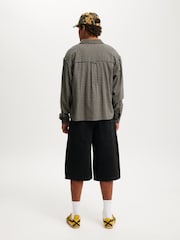 Cotton On Black Y2K Super Baggy Jort Shorts - Image 3 of 8