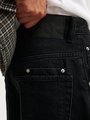 Cotton On Black Y2K Super Baggy Jort Shorts - Image 6 of 8