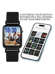 Tikkers Pink Smart Series 13 - Black Easy Release Fabric Strap Smart Watch & Headphone Set - Image 3 of 5