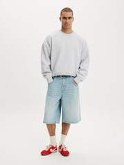 Cotton On Blue Y2K Super Baggy Jort Shorts - Image 1 of 7