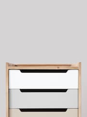 Swoon Mid Brown Southwark Acacia Wood Bedside 3 Drawer Table - Image 5 of 6