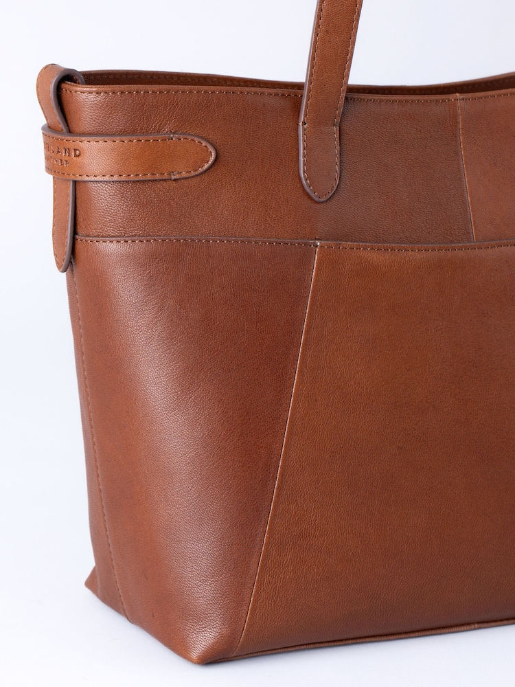 Lakeland Leather Tan Newby Tote Bag - Image 5 of 5
