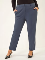 Roman Grey Curve Straight Leg Trousers - Image 4 of 4