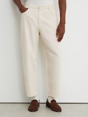 Reiss White Freddie Barrel-Leg Jeans - Image 3 of 7