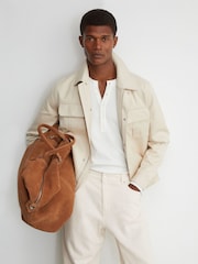 Reiss White Freddie Barrel-Leg Jeans - Image 4 of 7