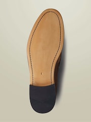 Tan Brown - Mga loafer na gawa sa katad na Charles Tyrwhitt na may penny loafers - Larawan 4 ng 4