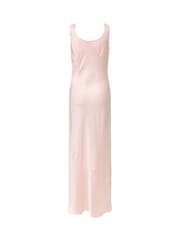 JDY Pink Satin Cowl Neck Wedding Guest Bridesmaid Maxi Dress - Image 7 of 7