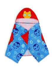 Marvel Blue Iron Man and His Awesome Friends Hooded Towel (Wrap) Iron Circuit - Image 2 of 5