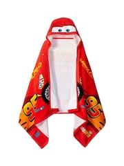 Red Disney Cars Hooded Towel (Wrap) Tune Up - Image 3 of 3
