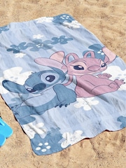 Disney Blue Lilo and Stitch Flower Refresh Standard Beach Towel - Image 3 of 5
