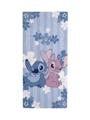 Disney Blue Lilo and Stitch Flower Refresh Standard Beach Towel - Image 4 of 5