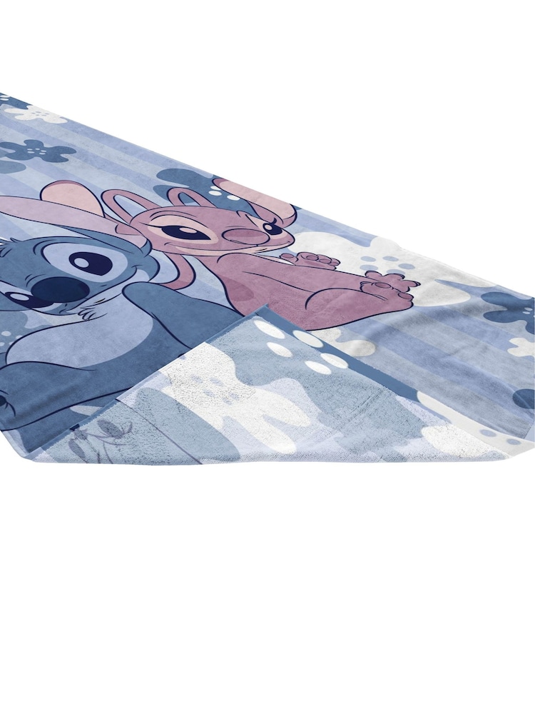 Disney Blue Lilo and Stitch Flower Refresh Standard Beach Towel - Image 5 of 5 Disney Blue Lilo and Stitch Flower Refresh Standard Beach Towel - Image 5 of 5