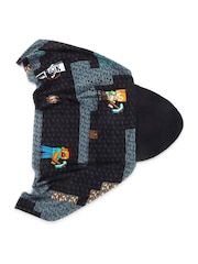 Minecraft Black Hooded Towel (Wrap) Beware, Game Over - Image 4 of 5