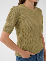 Kaffe Green Vivian Short Sleeve Jumper - Image 5 of 5