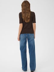 Kaffe Brown Lizza Boatneck Knit Jumper - Image 2 of 7