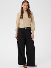Kaffe Grey Lizza Round Neck Jumper - Image 3 of 7