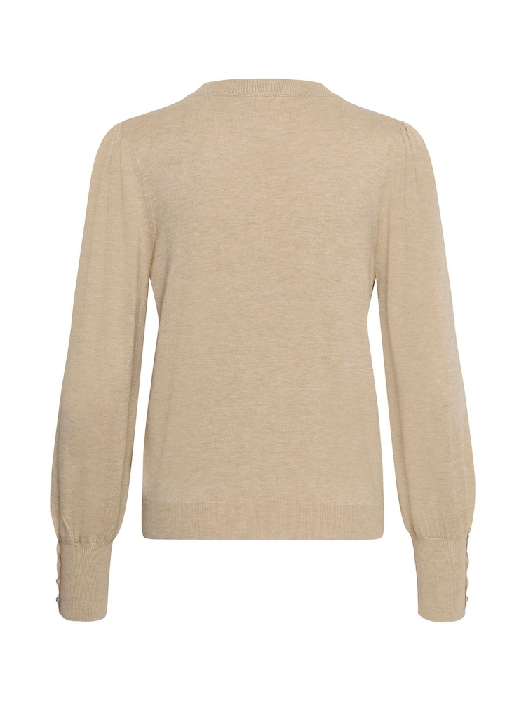 Kaffe Grey Lizza Round Neck Jumper - Image 7 of 7