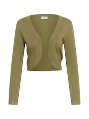 Kaffe Green KAastrid Long Sleeve Bolero Cardigans - Image 6 of 7
