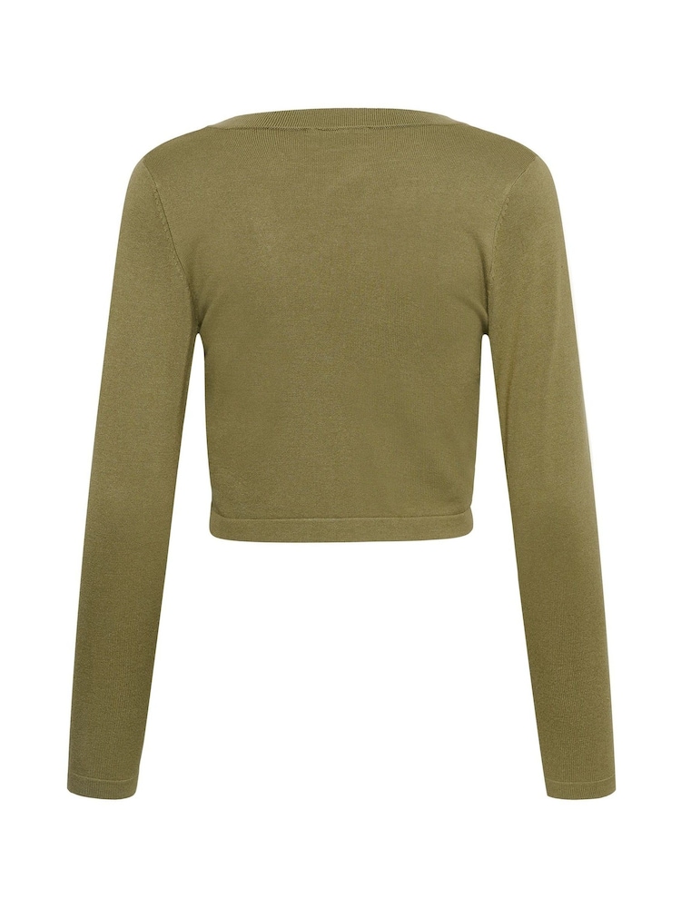 Kaffe Green KAastrid Long Sleeve Bolero Cardigans - Image 7 of 7 Kaffe Green KAastrid Long Sleeve Bolero Cardigans - Image 7 of 7