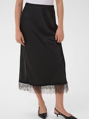 Kaffe Black Hilll Lace Midi Skirt - Image 1 of 7