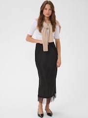Kaffe Black Hilll Lace Midi Skirt - Image 3 of 7