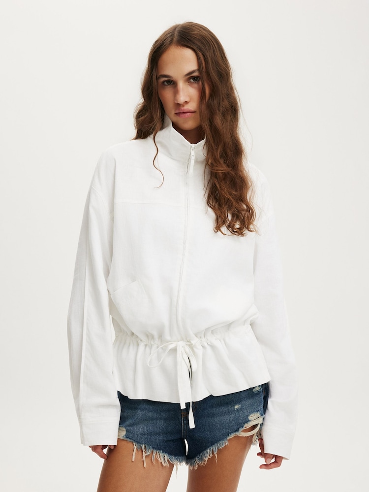 Cotton On White Knox Summer Parka Jacket - Image 1 of 4