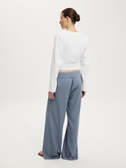 Cotton On Blue Haven Fold Over Trousers - Image 1 of 5