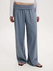 Cotton On Blue Haven Fold Over Trousers - Image 3 of 5