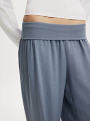 Cotton On Blue Haven Fold Over Trousers - Image 4 of 5
