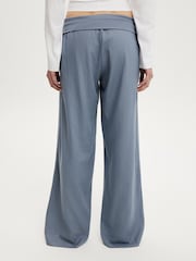 Cotton On Blue Haven Fold Over Trousers - Image 5 of 5