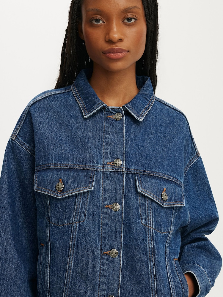 Cotton On Blue Original Denim Jacket - Image 1 of 5