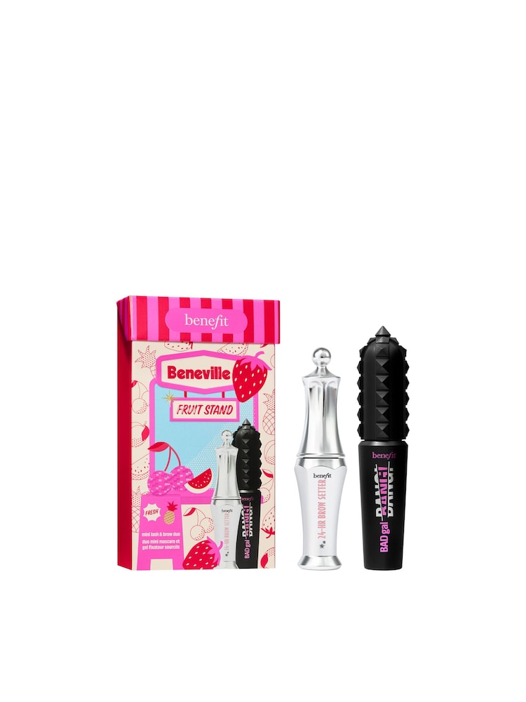 Benefit Beneville Fruit Stand Mini Mascara & Brow Duo Makeup Stocking Filler (Worth Over £29) - Image 1 of 10 Benefit Beneville Fruit Stand Mini Mascara & Brow Duo Makeup Stocking Filler (Worth Over £29) - Image 1 of 10