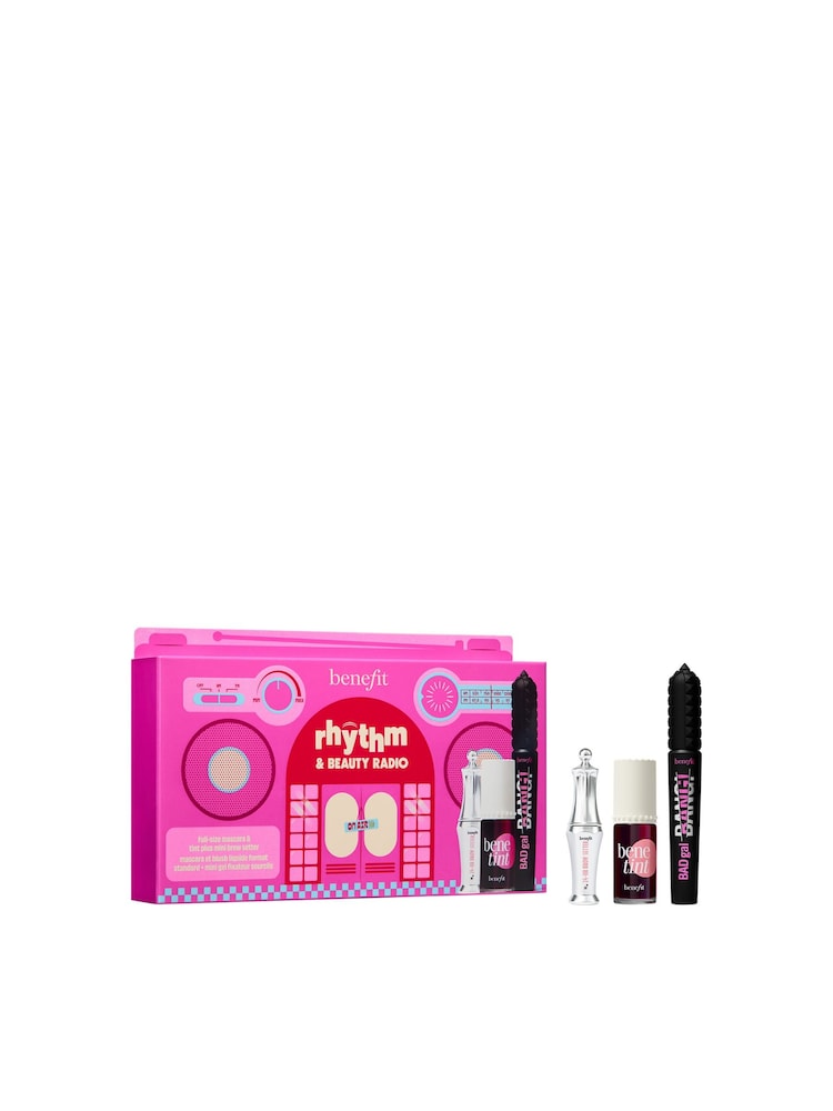 Benefit Rhythm & Beauty Radio Mascara Brow & Lip Tint Trio Gift Set (Worth £66) - Image 1 of 12 Benefit Rhythm & Beauty Radio Mascara Brow & Lip Tint Trio Gift Set (Worth £66) - Image 1 of 12