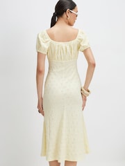 River Island Short Sleeve Broderie Midi Dress - Imagen 2 de 4