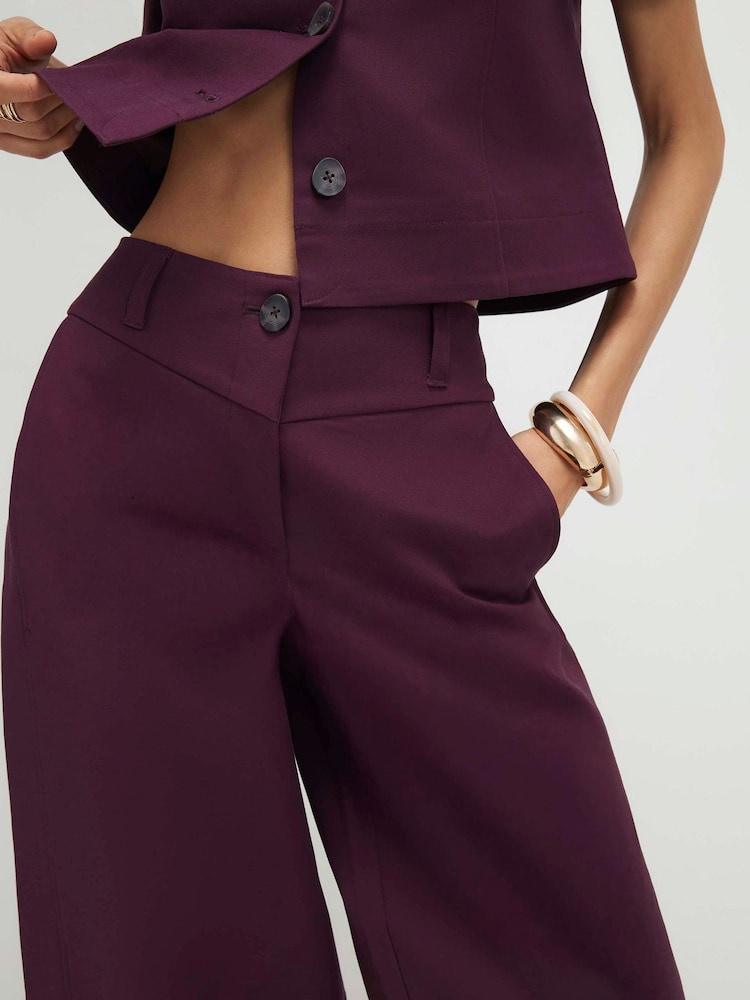 River Island Cotton Blend Barrel Leg Trousers - 画像 4 / 4