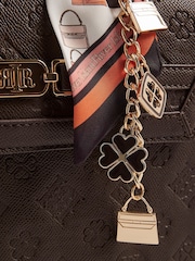 River Island Brown Medium Scarf Embossed Tote Bag - Image 5 of 6
