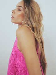 River Island Sleeveless Lace Shell Top - صورة 2 من 4