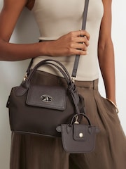River Island Brown Mini Front Flap Cross Body Bag - Image 1 of 6
