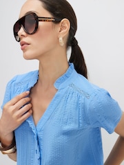 River Island Κοντομάνικο με Κουμπιά μπροστά με Σχέδιο - Εικόνα 4 του 4